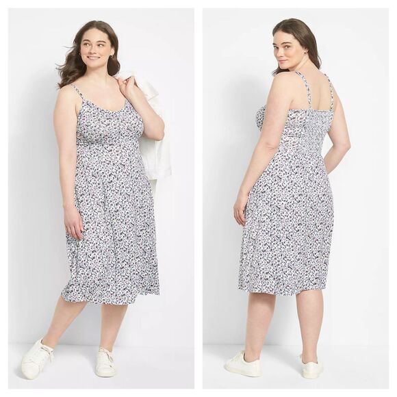 Lane Bryant Dresses & Skirts - Lane Bryant Sweetheart-Neck Cami Fit & Flare Dress